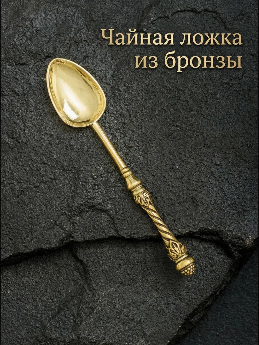 Чайная ложка из бронзы — фото 1